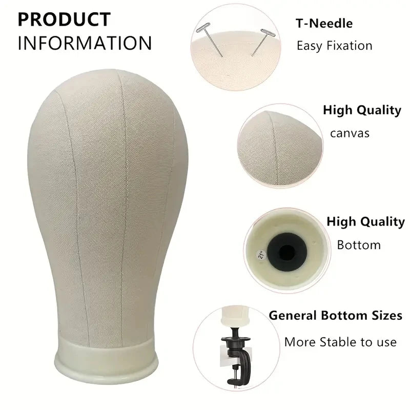 22 Inch Mannequin Head With Stand